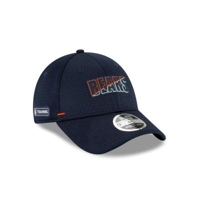 Blue Chicago Bears Hat - New Era NFL Official Summer Sideline Stretch Snap 9FORTY Snapback Caps USA3624705